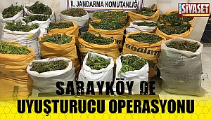 Sarayköy'de uyuşturucu operasyonu