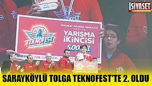 Sarayköylü Tolga “teachbot” ile Teknofest’te ikinci oldu 