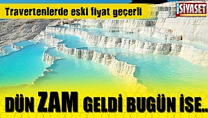 Travertenlere giriş ücreti belli oldu