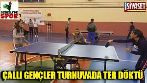 Çal'da 29 Ekim Cumhuriyet Bayramı masa tenisi turnuvası düzenlendi