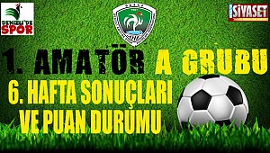Denizli 1. Amatör A Grubu 6. Hafta sonuçları ve puan durumu