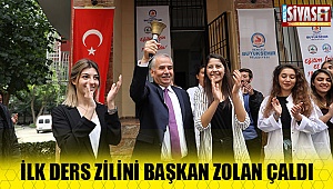 ilk ders zilini Başkan Zolan çaldı