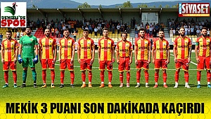 Mekik 3 puanı son dakikada kaçırdı