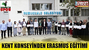 Pamukkale kent konseyi’nden erasmus eğitimi