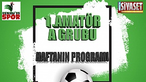 1. Amatör A grubu 8. Hafta programı