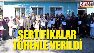 2 günün sonunda sertifikalarını aldılar