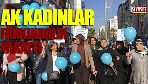 AK kadınlar diyabet için yürüdü