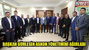 Başkan Gürlesin ASKON yönetimini ağırladı 