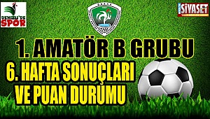 Denizli 1. Amatör B Grubu 6. Hafta Sonuçları ve puan durumu
