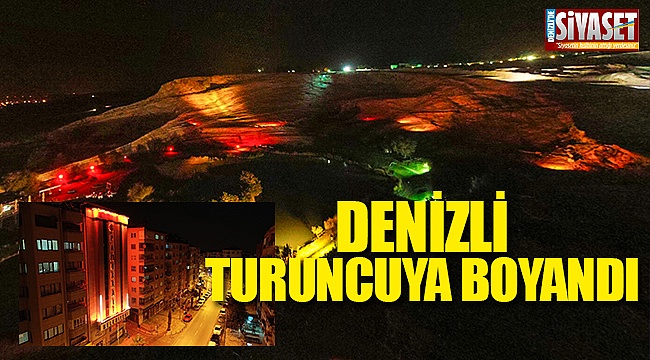 Denizli turuncuya boyandı