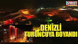 Denizli turuncuya boyandı