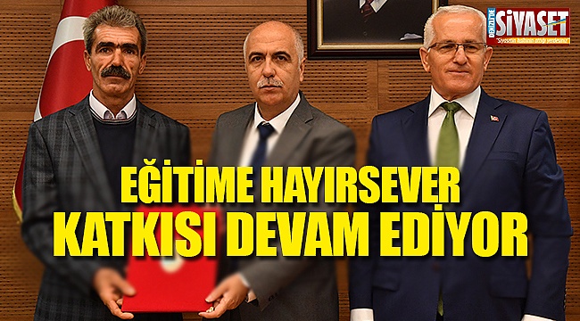 Eğitime hayırsever katkısı devam ediyor