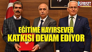 Eğitime hayırsever katkısı devam ediyor