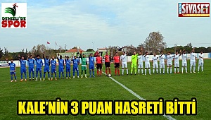 Kale'nin 3 puan hasreti bitti