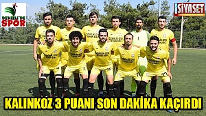 Kalınkoz 3 puanı son dakika kaçırdı