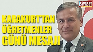 Karakurt’tan öğretmenler günü mesajı