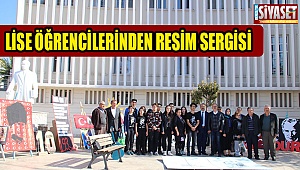 Lise öğrencilerinden resim sergisi
