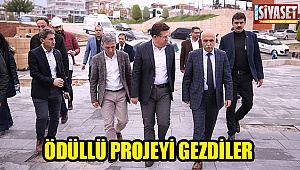 Ödüllü projeyi gezdiler 