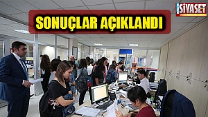 Sonuçlar açıklandı