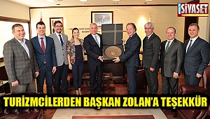 Turizmcilerden Başkan Zolan’a teşekkür 