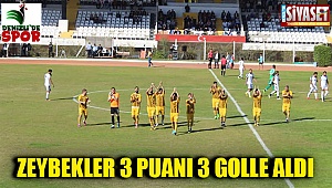 Zeybekler 3 puanı 3 golle aldı
