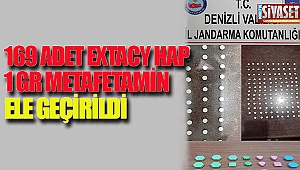 169 adet extacy hap 1 gr metafetamin ele geçirldi