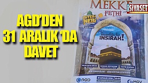 AGD'den 31 aralık'da davet