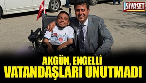 Akgün, engelli vatandaşları unutmadı