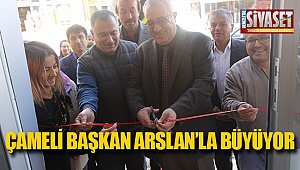 Başkan Arslan pastane açılışına katıldı