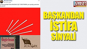 Başkan’dan istifa sinyali