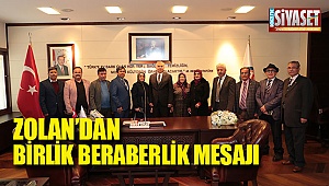 Başkan Osman Zolan'dan birlik beraberlik mesajı