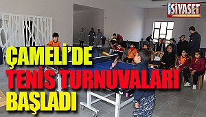 Çameli'de tenis turnuvaları başladı