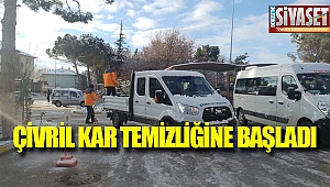 Çivril kar temizliğine başladı