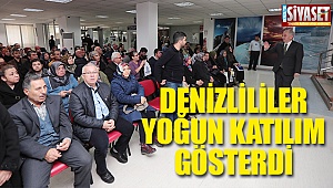 Denizlililer yoğun katılım gösterdi
