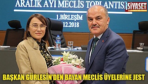 Gürlesin'den meclis üyelerine jest