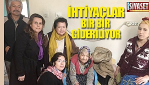 İhtiyaçlar bir bir gideriliyor