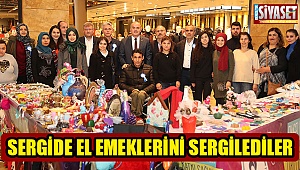 Sergide el emeklerini sergilediler