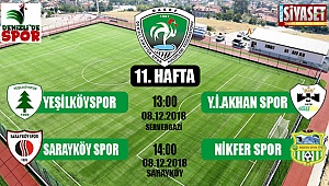Süper Amatör Lig 11. Hafta karşılaşmaları