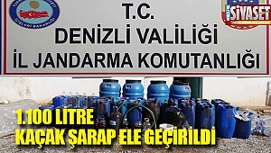 1.100 litre kaçak şarap ele geçirildi