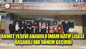 Ahmet Yesevi Anadolu İmam Hatip Lisesi başarılı bir dönem geçirdi