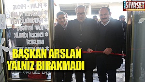Başkan Arslan yalnız bırakmadı