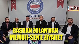 Başkan Zolan'dan Memur-Sen'e ziyaret