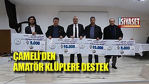 Çameli'den amatör klüplere destek