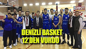Denizli Basket 12'den vurdu