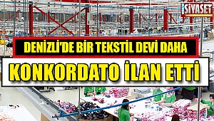 Denizli'de bir firma daha ekonomik krize dayanamadı