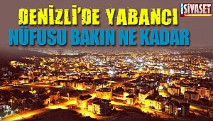 Denizli'de yabancı nüfusu bakın ne kadar