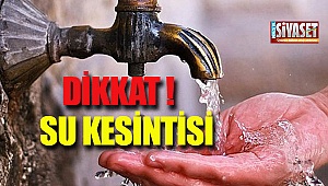 Dikkat! su kesintisi