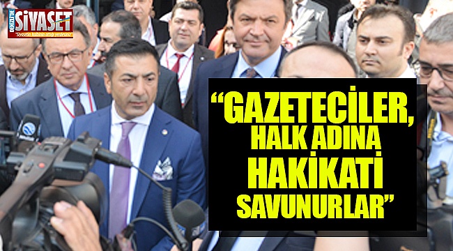 Erdoğan: “Gazeteciler, halk adına hakikati savunurlar”