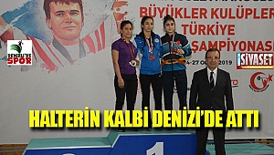 Halterin kalbi Denizli'de attı