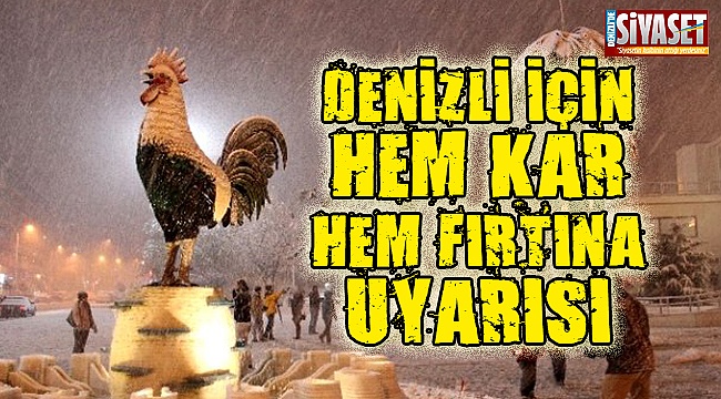 Hem kar hem fırtına uyarısı